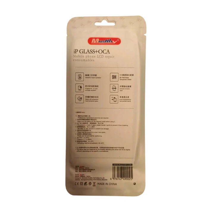 iPhone XS Max Glas + OCA-Kleber für Glasreparatur